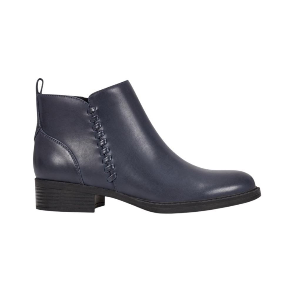 Women's Lorand Almond Toe Block Heel Casual Booties - Picture 2 of 3